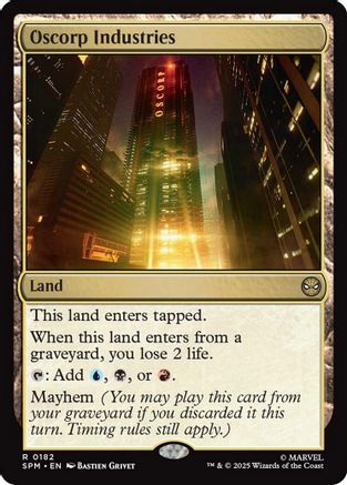 Oscorp Industries  [Foil]  (SPM-182) - [Marvel's Spider-Man] - Trinity Hobby
