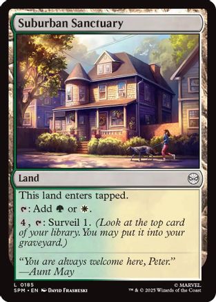 Suburban Sanctuary  [Foil]  (SPM-185) - [Marvel's Spider-Man] - Trinity Hobby