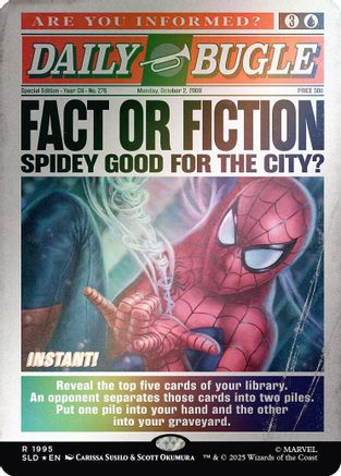 Fact or Fiction (1995) (Rainbow Foil)  [Foil]  (SLD-1995) - [Secret Lair Drop Series]