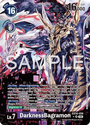 DarknessBagramon (Alternate Art) (EX10-059) - [Sinister Order] Foil - Trinity Hobby