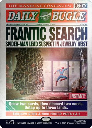 Frantic Search (1996) (Rainbow Foil)  [Foil]  (SLD-1996) - [Secret Lair Drop Series] - Trinity Hobby
