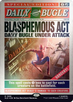 Blasphemous Act (1998) (Rainbow Foil)  [Foil]  (SLD-1998) - [Secret Lair Drop Series] - Trinity Hobby