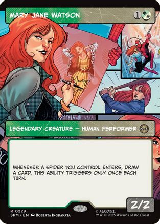 Mary Jane Watson (Borderless)  [Foil]  (SPM-229) - [Marvel's Spider-Man] - Trinity Hobby