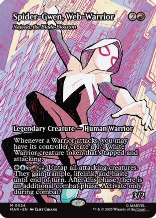 Spider-Gwen, Web-Warrior - Najeela, the Blade-Blossom  (MAR-024) - [Marvel Eternal-Legal] - Trinity Hobby