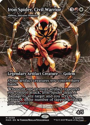 Iron Spider, Civil Warrior - Alibou, Ancient Witness  (MAR-039) - [Marvel Eternal-Legal] - Trinity Hobby