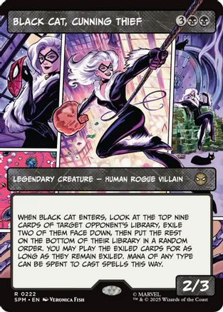 Black Cat, Cunning Thief (Borderless)  (SPM-222) - [Marvel's Spider-Man] - Trinity Hobby