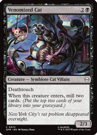 Venomized Cat  [Foil]  (SPM-072) - [Marvel's Spider-Man] - Trinity Hobby