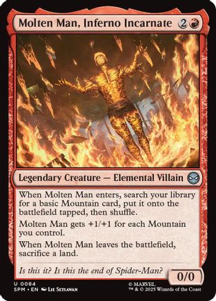 Molten Man, Inferno Incarnate  [Foil]  (SPM-084) - [Marvel's Spider-Man] - Trinity Hobby