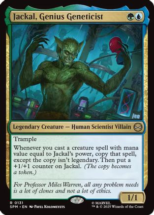 Jackal, Genius Geneticist  [Foil]  (SPM-131) - [Marvel's Spider-Man] - Trinity Hobby
