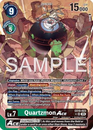 Quartzmon ACE (Alternate Art) (EX10-023) - [Sinister Order] Foil - Trinity Hobby