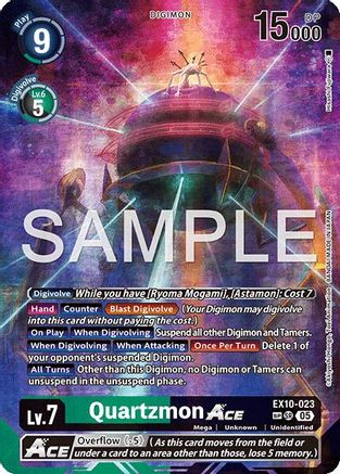 Quartzmon ACE (SP) (EX10-023) - [Sinister Order] Foil - Trinity Hobby
