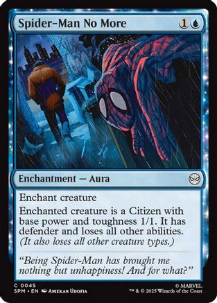 Spider-Man No More  [Foil]  (SPM-045) - [Marvel's Spider-Man] - Trinity Hobby