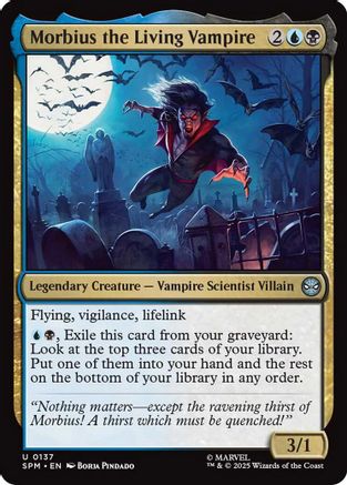 Morbius the Living Vampire  [Foil]  (SPM-137) - [Marvel's Spider-Man] - Trinity Hobby