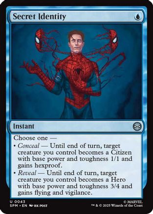 Secret Identity  [Foil]  (SPM-098) - [Marvel's Spider-Man] - Trinity Hobby