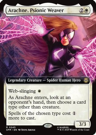 Arachne, Psionic Weaver (Extended Art)  [Foil]  (SPM-245) - [Marvel's Spider-Man] - Trinity Hobby