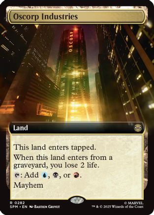 Oscorp Industries (Extended Art)  (SPM-282) - [Marvel's Spider-Man] - Trinity Hobby