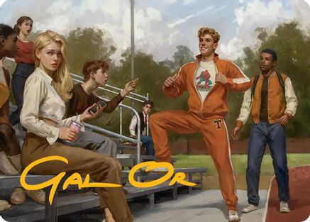 Flash Thompson, Spider-Fan Art Card (Gold-Stamped Signature)  (AASPM-001) - [Art Series: Marvel's Spider-Man] - Trinity Hobby