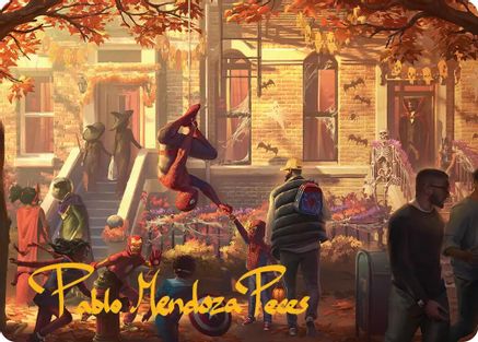 Friendly Neighborhood Art Card (Gold-Stamped Signature)  (AASPM-002) - [Art Series: Marvel's Spider-Man] - Trinity Hobby