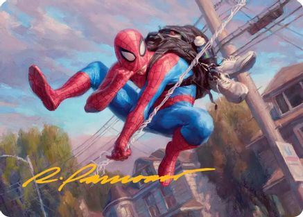 Spider-Man, Web-Slinger Art Card (Gold-Stamped Signature)  (AASPM-004) - [Art Series: Marvel's Spider-Man] - Trinity Hobby