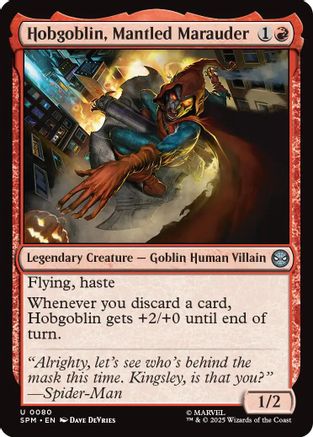 Hobgoblin, Mantled Marauder  [Foil]  (SPM-080) - [Marvel's Spider-Man] - Trinity Hobby