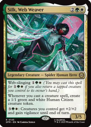 Silk, Web Weaver  [Foil]  (SPM-145) - [Marvel's Spider-Man] - Trinity Hobby