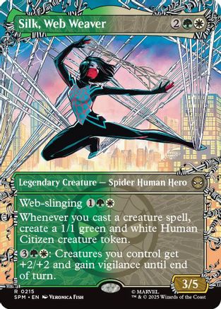 Silk, Web Weaver (Borderless)  (SPM-215) - [Marvel's Spider-Man] - Trinity Hobby