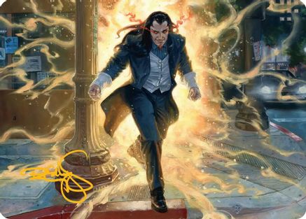 Morlun, Devourer of Spiders Art Card (Gold-Stamped Signature)  (AASPM-009) - [Art Series: Marvel's Spider-Man] - Trinity Hobby