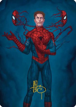 Secret Identity Art Card (Gold-Stamped Signature)  (AASPM-006) - [Art Series: Marvel's Spider-Man] - Trinity Hobby