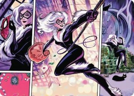 Black Cat, Cunning Thief Art Card  (AASPM-044) - [Art Series: Marvel's Spider-Man] - Trinity Hobby