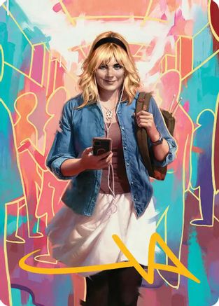 Gwen Stacy Art Card (Gold-Stamped Signature) (13/54)  (AASPM-013) - [Art Series: Marvel's Spider-Man] - Trinity Hobby