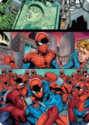 The Clone Saga Art Card  (AASPM-042) - [Art Series: Marvel's Spider-Man] - Trinity Hobby