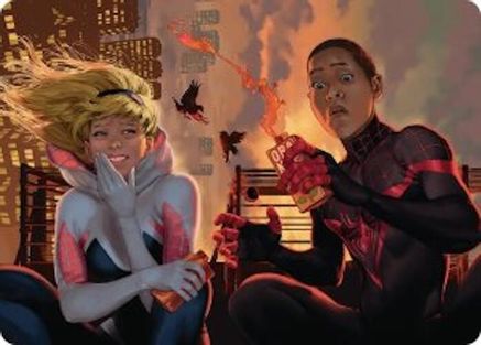 Heroes' Hangout Art Card  (AASPM-014) - [Art Series: Marvel's Spider-Man]