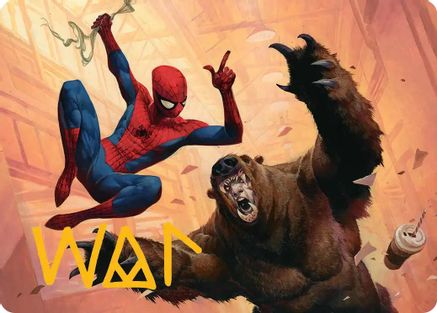 Wisecrack Art Card (Gold-Stamped Signature)  (AASPM-016) - [Art Series: Marvel's Spider-Man] - Trinity Hobby
