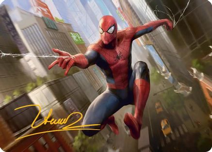 Amazing Spider-Man Art Card (24/54) (Gold-Stamped Signature)  (AASPM-024) - [Art Series: Marvel's Spider-Man] - Trinity Hobby