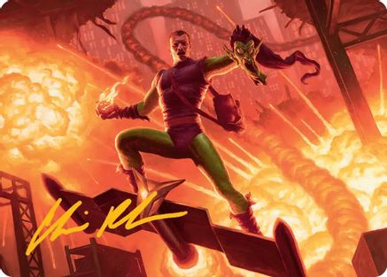 Green Goblin, Revenant Art Card (Gold-Stamped Signature)  (AASPM-027) - [Art Series: Marvel's Spider-Man]