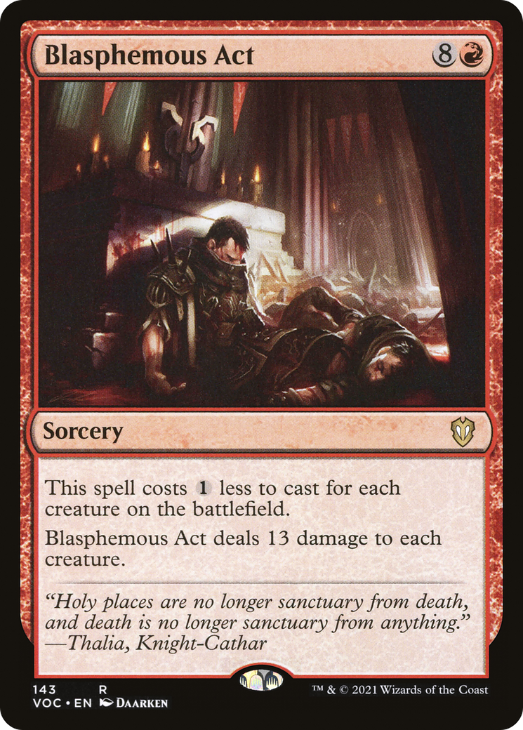 Blasphemous Act [Innistrad: Crimson Vow Commander] - Trinity Hobby