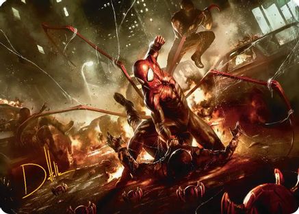 Superior Spider-Man Art Card (Gold-Stamped Signature)  (AASPM-032) - [Art Series: Marvel's Spider-Man] - Trinity Hobby