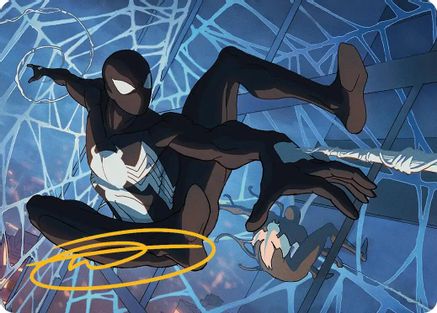 Symbiote Spider-Man Art Card (Gold-Stamped Signature)  (AASPM-040) - [Art Series: Marvel's Spider-Man] - Trinity Hobby