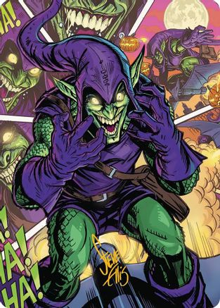 Green Goblin Art Card (49/54) (Gold-Stamped Signature)  (AASPM-049) - [Art Series: Marvel's Spider-Man] - Trinity Hobby