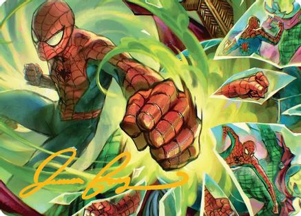 Kapow! Art Card (Gold-Stamped Signature)  (AASPM-017) - [Art Series: Marvel's Spider-Man] - Trinity Hobby