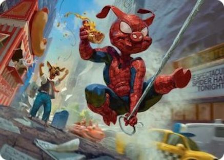 Spider-Ham, Peter Porker Art Card  (AASPM-019) - [Art Series: Marvel's Spider-Man] - Trinity Hobby