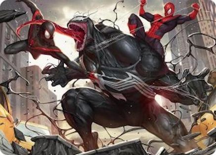 Terrific Team-Up Art Card  (AASPM-023) - [Art Series: Marvel's Spider-Man] - Trinity Hobby