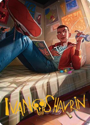 Miles Morales Art Card (Gold-Stamped Signature)  (AASPM-035) - [Art Series: Marvel's Spider-Man] - Trinity Hobby