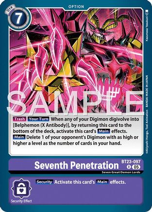 Seventh Penetration (BT23-097) - [Hackers' Slumber] Foil - Trinity Hobby