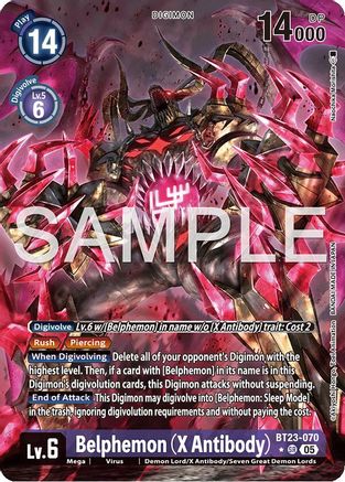 Belphemon (X Antibody) (Alternate Art) (BT23-070) - [Hackers' Slumber] Foil - Trinity Hobby