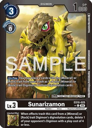 Sunarizamon (Limited Foil) (EX10-025) - [Sinister Order] Foil - Trinity Hobby