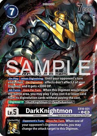 DarkKnightmon (Alternate Art) (EX10-031) - [Sinister Order] Foil - Trinity Hobby