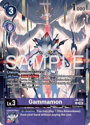 Gammamon (Sinister Order Legend Pack) (LM-016) - [Exceed Apocalypse] Foil - Trinity Hobby