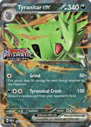 Tyranitar ex (Prismatic Evolutions Stamp) - (064/null) Holofoil [Miscellaneous Cards & Products]
