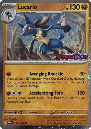 Lucario (Scarlet & Violet Stamp) - (114/null) Holofoil [Miscellaneous Cards & Products]
